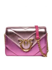 Pinko Torebka Lowe Click Mini 100067 A1YA Różowy. Czerwone torebki do ręki damskie Pinko, bez wzorów, ze skóry, bez dodatków. Za 1,159.00 zł.