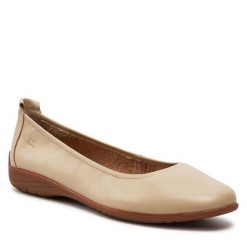 Baleriny Josef Seibel. Brązowe balerinki damskie Josef Seibel, bez wzorów, bez obcasa, bez zapięcia. Za 389.99 zł.