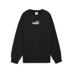 Damska bluza oversize Essentials Nature 2.0 z okrągłym dekoltem PUMA Black. Czarne bluzy damskie Puma, m, bez wzorów, eleganckie, bez ramiączek, bez kaptura. Za 229.00 zł.