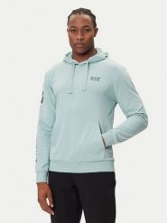 EA7 Emporio Armani Bluza 7M000569 AF13512 U9066 Niebieski Regular Fit. Niebieskie bluzy męskie EA7 Emporio Armani, m, bez wzorów, z bawełny, bez ramiączek, bez kaptura. Za 419.99 zł.