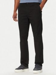 Calvin Klein Jeans Chinosy LV04RF618G Czarny Slim Fit. Czarne eleganckie spodnie męskie Calvin Klein Jeans, bez wzorów, z bawełny. Za 369.99 zł.