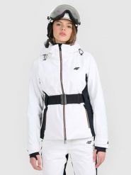 4F Kurtka narciarska membrana Dermizax 20000 z systemem RECCO damska - biała M. Białe kurtki sportowe damskie 4F, na zimę, m, bez wzorów, z materiału, bez ramiączek, bez kaptura, narciarskie, Dermizax. Za 1,799.99 zł.