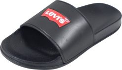 Levi`s Klapki damskie Levi's Pool czarne VPOL0187S-0003 37. Czarne klapki damskie bez wzorów, sportowe, bez obcasa, bez zapięcia. Za 96.73 zł.