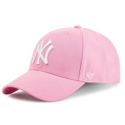 Czapka z daszkiem 47 Brand. Czerwone czapki damskie 47 Brand, bez wzorów. Za 89.99 zł.