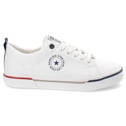 Białe Trampki Big Star Sportowe Obuwie Męskie. Białe trampki męskie BIG STAR, na lato, bez wzorów, z jeansu, klasyczne, bez zapięcia. Za 159.00 zł.