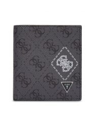 Guess Portfel SMMACT LEA22 Szary. Szare portfele męskie Guess, z aplikacjami, ze skóry. Za 139.99 zł.