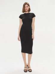 Calvin Klein Sukienka letnia Q-Nova K20K206537 Czarny Slim Fit. Czarne sukienki damskie Calvin Klein, na lato, xs, bez wzorów, z syntetyku, bez kołnierzyka, bez ramiączek. Za 589.99 zł.
