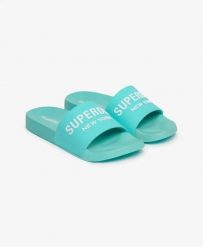 Superdry Core Ombre Klapki basenowe z recyklingowanego EVA – Bali Blue. Niebieskie klapki damskie Superdry, bez wzorów, z poliesteru, bez zapięcia. Za 157.75 zł.
