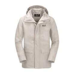 Dwuwarstwowa Kurtka Damska West Coast. Białe kurtki sportowe damskie Jack Wolfskin, m, bez wzorów, z materiału, bez ramiączek, z kapturem, trekkingowe. Za 755.99 zł.
