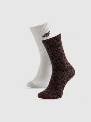 4F Skarpetki długie (2-pack) damskie - multikolor 39-42. Skarpetki damskie 4F, bez wzorów. Za 59.99 zł.