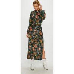 Answear - Sukienka. Sukienki damskie ANSWEAR, na co dzień, s, bez wzorów, z materiału, casualowe, bez kołnierzyka, bez ramiączek, maxi, proste. W wyprzedaży za 129.90 zł.
