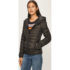 Only - Kurtka. Czarne kurtki damskie ONLY, m, bez wzorów, z materiału, z kapturem. Za 219.90 zł.