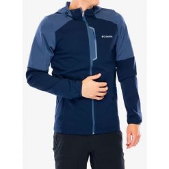 Kurtka softshell męska Columbia Columbia Tech Softshell Hoodie. Niebieskie kurtki sportowe męskie Columbia, m, bez wzorów, z softshellu, bez kaptura, trekkingowe. Za 307.99 zł.