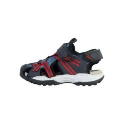 Sandały Geox Model J Borealis B. B Kolor Niebieski. Niebieskie sandały damskie Geox, bez wzorów, z tkaniny, bez obcasa, bez zapięcia. Za 268.70 zł.