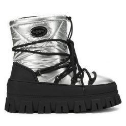 Śniegowce Badura. Brązowe śniegowce damskie Badura, bez zapięcia. Za 199.99 zł.