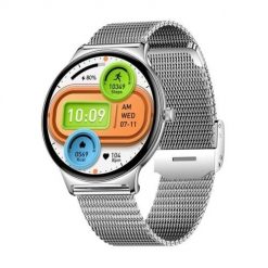 Smartwatch Colmi V89 (stalowy srebrny). Szare zegarki smartwatch Colmi, bez wzorów. Za 149.00 zł.