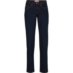 Dżinsy ze stretchem Mom, mid waist, long. Białe jeansy damskie bonprix, bez wzorów, z jeansu. Za 97.99 zł.