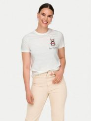 ONLY T-Shirt Kita 15331069 Biały Regular Fit. Białe t-shirty damskie ONLY, xs, bez wzorów, z bawełny, bez kołnierzyka, bez ramiączek. Za 79.99 zł.