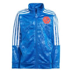 Bluza dresowa adidas x Marvel Avengers. Białe bluzy damskie Adidas, bez wzorów, z dresówki, sportowe, bez ramiączek, bez kaptura. W wyprzedaży za 208.45 zł.