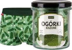 Soxo Męskie Bokserki Ogórki w słoiku idealny zabawny prezent dla Niego M. Bokserki męskie Soxo, bez wzorów. Za 54.99 zł.