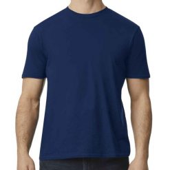 Koszulka Softstyle EZ Unisex Dla Dorosłych. Niebieskie bluzki damskie GILDAN, xl, bez wzorów, sportowe, bez kołnierzyka, bez ramiączek. Za 43.99 zł.