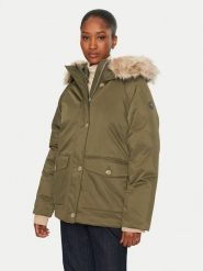 Tommy Hilfiger Kurtka przejściowa WW0WW42744 Khaki Regular Fit. Brązowe kurtki damskie Tommy Hilfiger, xl, bez wzorów, z syntetyku, bez kaptura. Za 1,699.00 zł.