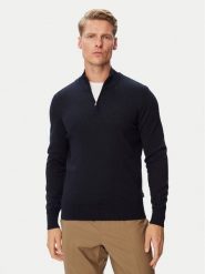 BOSS Sweter H-Ebenji 50565499 Granatowy Regular Fit. Niebieskie swetry męskie Boss, m, bez wzorów, z wełny, bez kołnierzyka, bez ramiączek. Za 749.99 zł.
