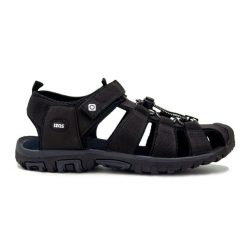 Sandały sportowe do trekkingu i turystyki unisex FROSTY II Izas. Czarne sandały męskie IZAS, bez wzorów, z gumy, sportowe, bez zapięcia. Za 182.57 zł.