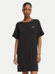 BOSS Sukienka codzienna Element 50561000 Czarny Regular Fit. Czarne sukienki damskie Boss, na co dzień, l, bez wzorów, z wiskozy, bez kołnierzyka, bez ramiączek, proste. Za 279.99 zł.