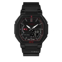 Zegarek Timex. Czarne zegarki męskie Timex, bez wzorów. Za 549.99 zł.