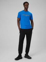 4F Spodnie dresowe joggery męskie - czarne 3XL. Czarne spodnie sportowe męskie 4F, m, bez wzorów, z dresówki, na fitness i siłownię. Za 159.99 zł.