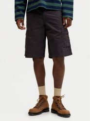 Jack & Jones Szorty materiałowe Stcole 12292263 Czarny Regular Fit. Czarne szorty męskie Jack & Jones, bez wzorów, z bawełny. Za 129.99 zł.