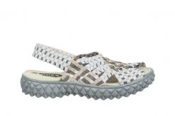 Sandały Rock Dakota Rose Platinum 032055, Szary, Materiał - 42. Szare sandały damskie Rock Spring, bez wzorów, z materiału, bez obcasa, bez zapięcia. W wyprzedaży za 164.99 zł.