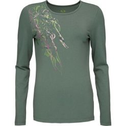 Damska koszulka Loap Abmora w kolorze zielonym. Czarne bluzki damskie LOOP, bez wzorów, z bawełny, sportowe, bez kołnierzyka, bez ramiączek. Za 86.05 zł.