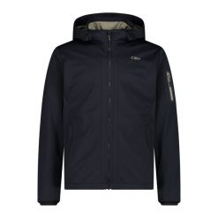 Kurtka męska turystyczna CMP 39A5027. Szare kurtki sportowe męskie CMP, l, bez wzorów, z softshellu, z kapturem, trekkingowe. Za 383.60 zł.