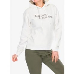 Bluza damska Black Diamond Mini Stacked Pullover Hoody. Białe bluzy damskie Black Diamond, bez wzorów, sportowe, bez ramiączek, bez kaptura. Za 256.99 zł.