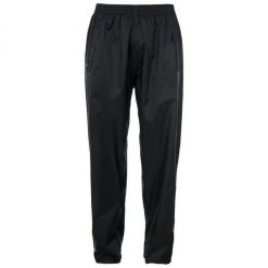 Damskie Spodnie Wodoodporne Qikpac TP75 Packaway. Czarne spodnie sportowe damskie Trespass, bez wzorów, sportowe, trekkingowe. Za 144.99 zł.