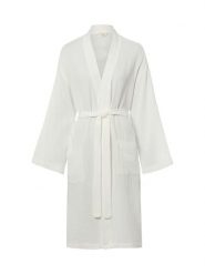 Marie Lund Szlafrok damski Kobiety Bawełna (100%) biały wypukły wzór tkaniny, L. Białe szlafroki damskie Marie Lund, l, bez wzorów, z bawełny, bez ramiączek, bez kaptura. Za 279.95 zł.