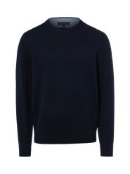 Finshley & Harding sweter z dzianiny z dodatkiem kaszmiru Mężczyźni Bawełna niebieski, M. Niebieskie swetry męskie Finshley & Harding, m, bez wzorów, z bawełny, eleganckie, bez kołnierzyka, bez ramiączek. Za 299.95 zł.