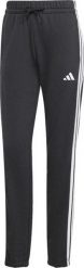 Adidas Spodnie damskie Essentials 3-Stripes French Terry Cuffed black JD5302 S. Czarne spodnie dresowe damskie Adidas, bez wzorów, sportowe. Za 231.11 zł.
