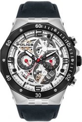 Zegarek Męski Police PL-16065JSTB_04 Czarny. Czarne zegarki męskie Police, bez wzorów. Za 616.97 zł.