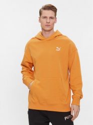 Puma Bluza Classics 535601 Pomarańczowy Relaxed Fit. Brązowe bluzy męskie Puma, m, bez wzorów, z bawełny, bez ramiączek, bez kaptura. Za 299.99 zł.