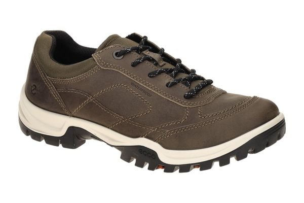 Buty trekkingowe Ecco Xpedition III. Szare trekkingi męskie ecco, z materiału, bez zapięcia. Za 648.75 zł.