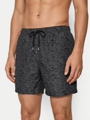 KARL LAGERFELD Szorty kąpielowe B3M46003 Czarny Regular Fit. Czarne kąpielówki męskie KARL LAGERFELD, bez wzorów, z syntetyku. Za 339.99 zł.