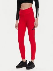 Adidas Legginsy Essentials Big Logo JH1187 Czerwony Slim Fit. Czerwone legginsy damskie Adidas, bez wzorów, z bawełny. Za 89.99 zł.