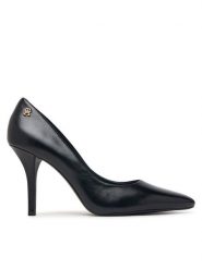 Tommy Hilfiger Szpilki High Heel Court Leather Shoe FW0FW09527 Czarny. Czarne szpilki damskie Tommy Hilfiger, bez wzorów, ze skóry, bez obcasa, na szpilce, bez zapięcia. Za 529.99 zł.