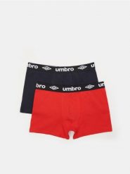 Bokserki Umbro 2 pack - czerwony. Czerwone bokserki męskie Sinsay, bez wzorów, z bawełny. Za 39.99 zł.