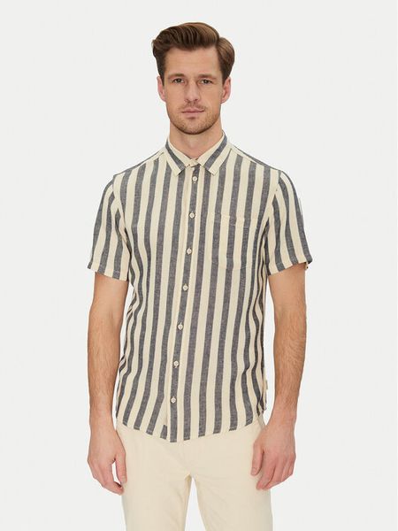 Blend Koszula 20718392 Beżowy Regular Fit. Brązowe koszule męskie Blend, m, bez wzorów, z wiskozy, bez kołnierzyka, bez ramiączek. Za 89.99 zł.