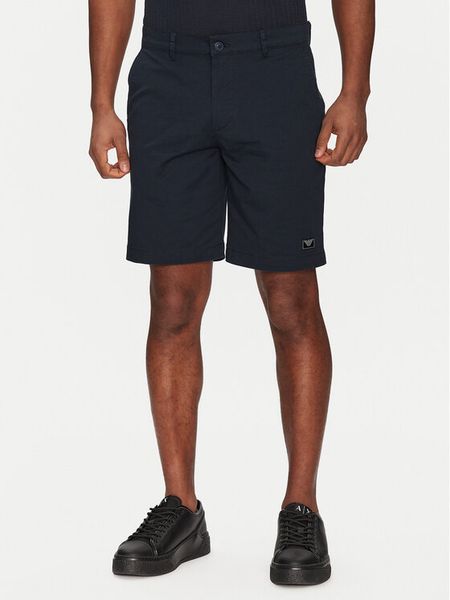 Emporio Armani Underwear Szorty materiałowe EM000591 AF12336 UB102 Granatowy Regular Fit. Niebieskie szorty męskie Emporio Armani Underwear, bez wzorów, z bawełny. Za 579.99 zł.