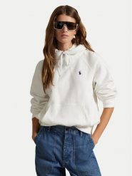 Polo Ralph Lauren Bluza 211971698001 Biały Regular Fit. Białe bluzy damskie Polo Ralph Lauren, m, bez wzorów, bez ramiączek, bez kaptura. Za 859.99 zł.